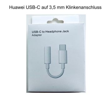 Huawei USB-C auf 3,5 mm Klinkenanschluss AUX Adapter